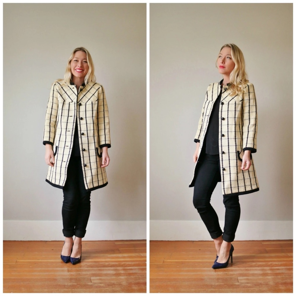 Vintage 1960s Mod Swing Coat
